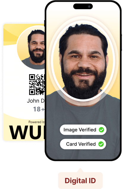 An image of a digital id with a beard.