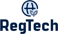 Regtech logo on a black background.