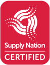 Supply nation certified logo.